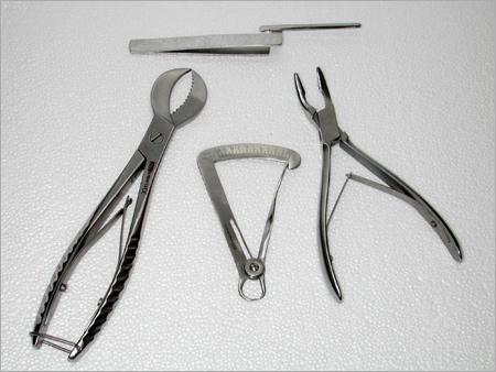 Plaster Cutter, Bone Roungeurs, Calipers, Articulating Paper Holders