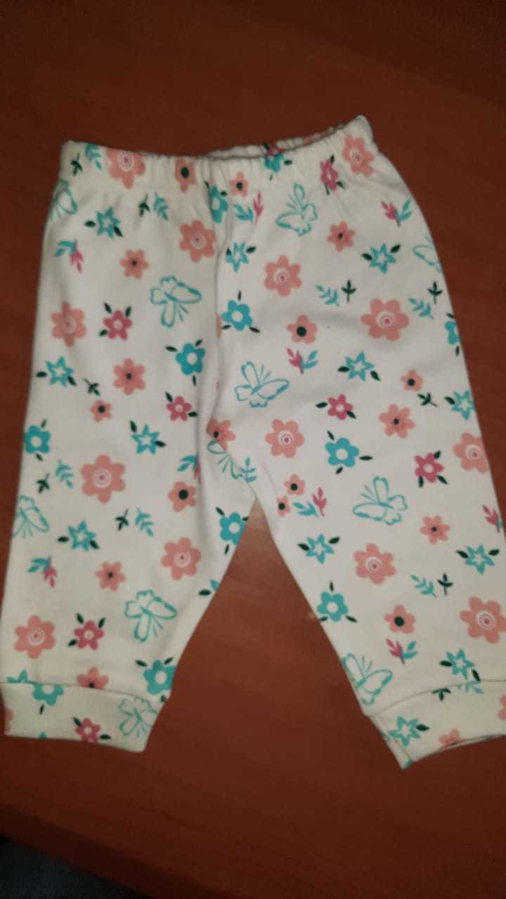 Kids Pants - Cotton, Various Sizes, Blue With Star Print | Elastic Waistband, Machine Washable, Tumble Dry Low