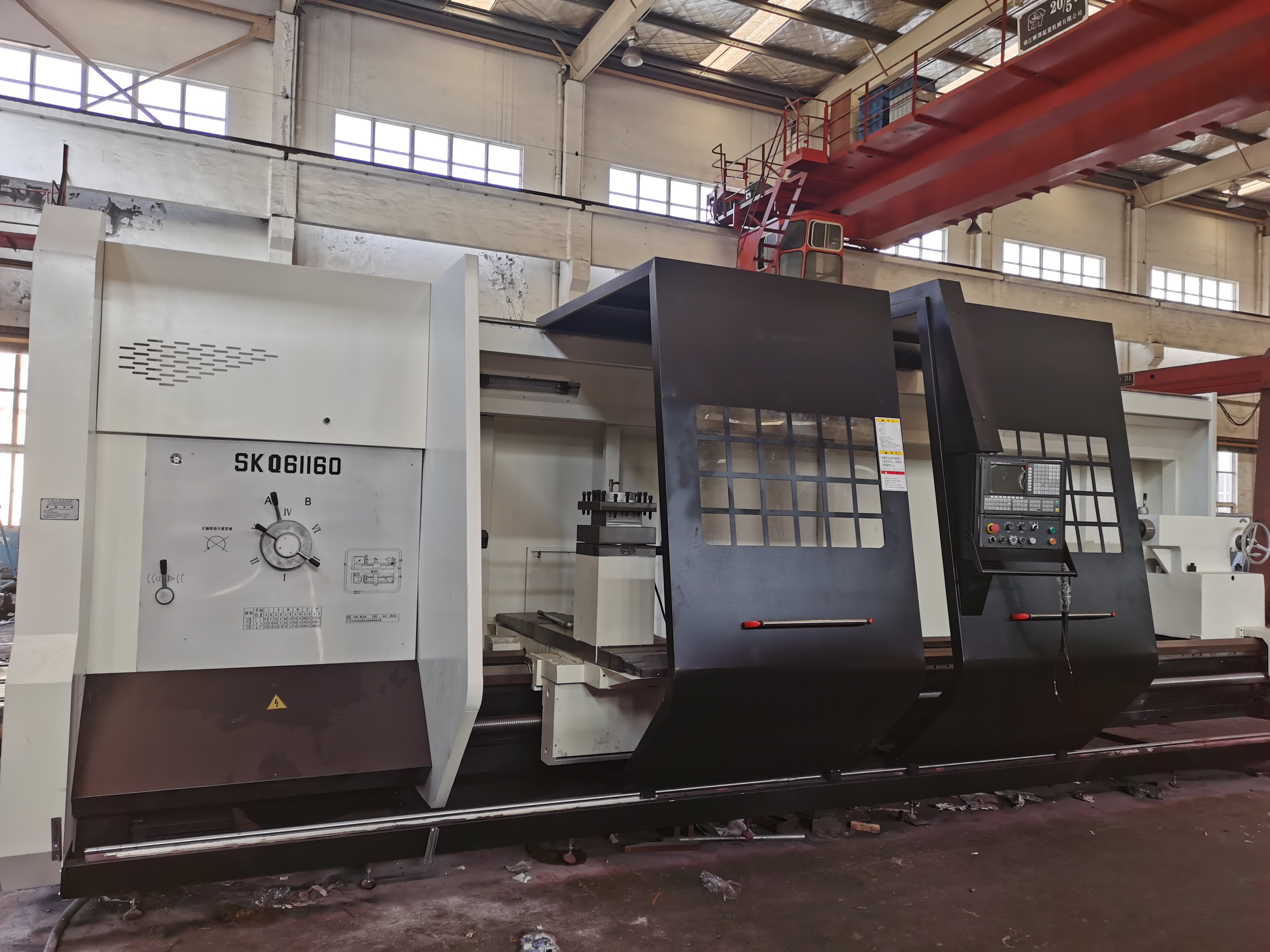 Performance Horizontal Electric Automatic Lathe Machine - 6000x2700x2300 Mm , 12000 Kg Weight, Cnc Technology With Programmable Controller