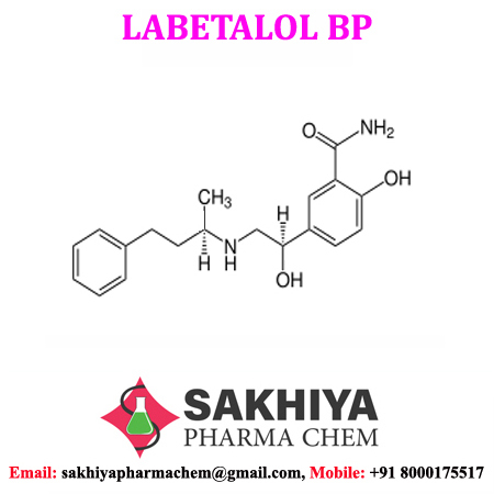 Labetalol - Medicine Grade Powder | White Crystalline, 98%-102% Purity, Cardiovascular Agent, Sweet Taste, Water Soluble, Particle Size < 10 Micron, 3 Years Shelf Life