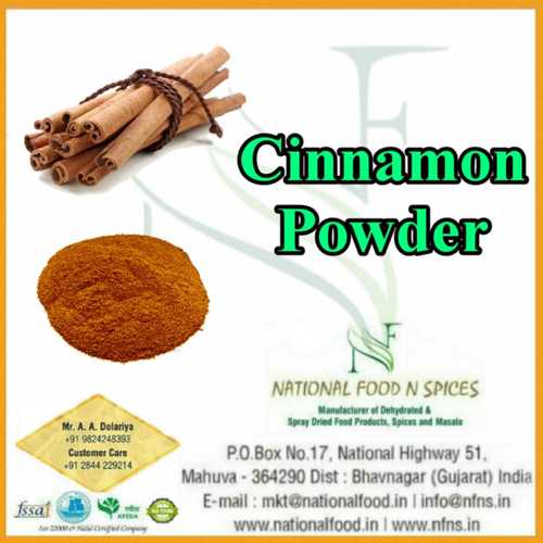 Cinnamon Powder - 25 Kilograms, Raw Material | Powder Shape, 24 Months Shelf Life, Store in a Cool Place