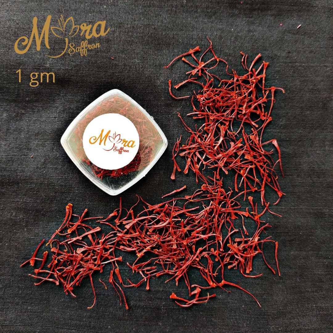 Myra Saffron - 0.5 Grams , 100% Pure Threads, Natural Aroma, Longer Shelf-life, Export Quality, Customized Packaging