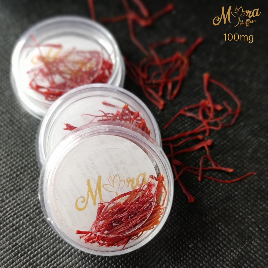 Myra Saffron - 0.5 Grams , 100% Pure Threads, Natural Aroma, Longer Shelf-life, Export Quality, Customized Packaging