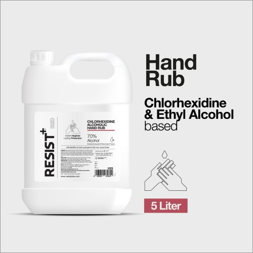 5 Litres 5l 70% Alcohol Chlorhexidine Based Hand Rub