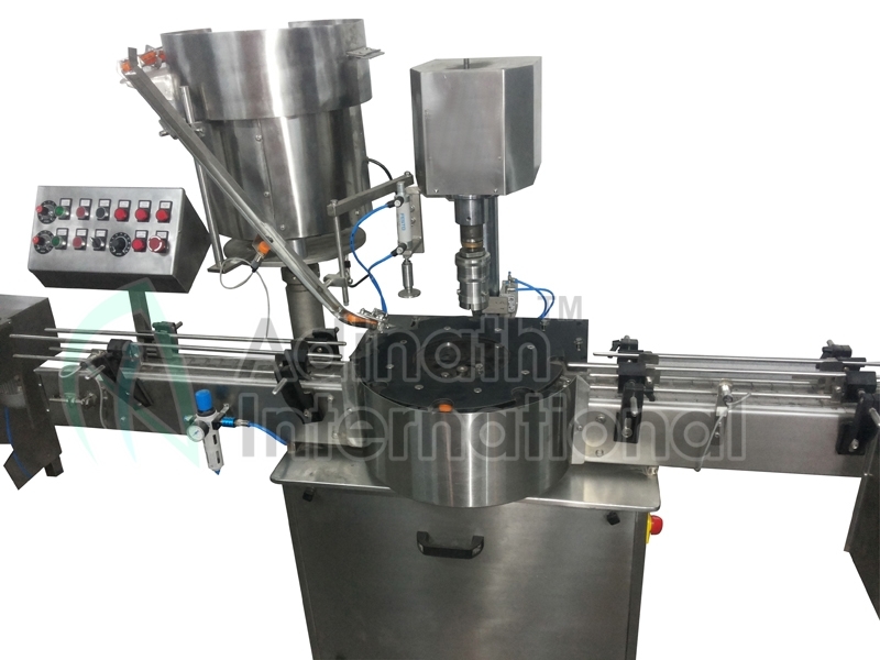 Automatic Bottle Ropp Capping Machine - Mild Steel, 1000x1000x1800mm , Silver Color, 220 Power, 1 Year Warranty, 380 Voltage, 100-150 Kg Weight, Fully Automatic