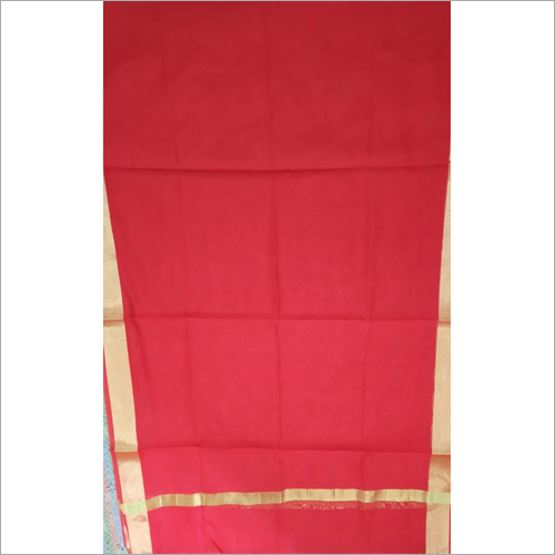 भारतीय महिलाओं के लिए लाल सादा दुपट्टा