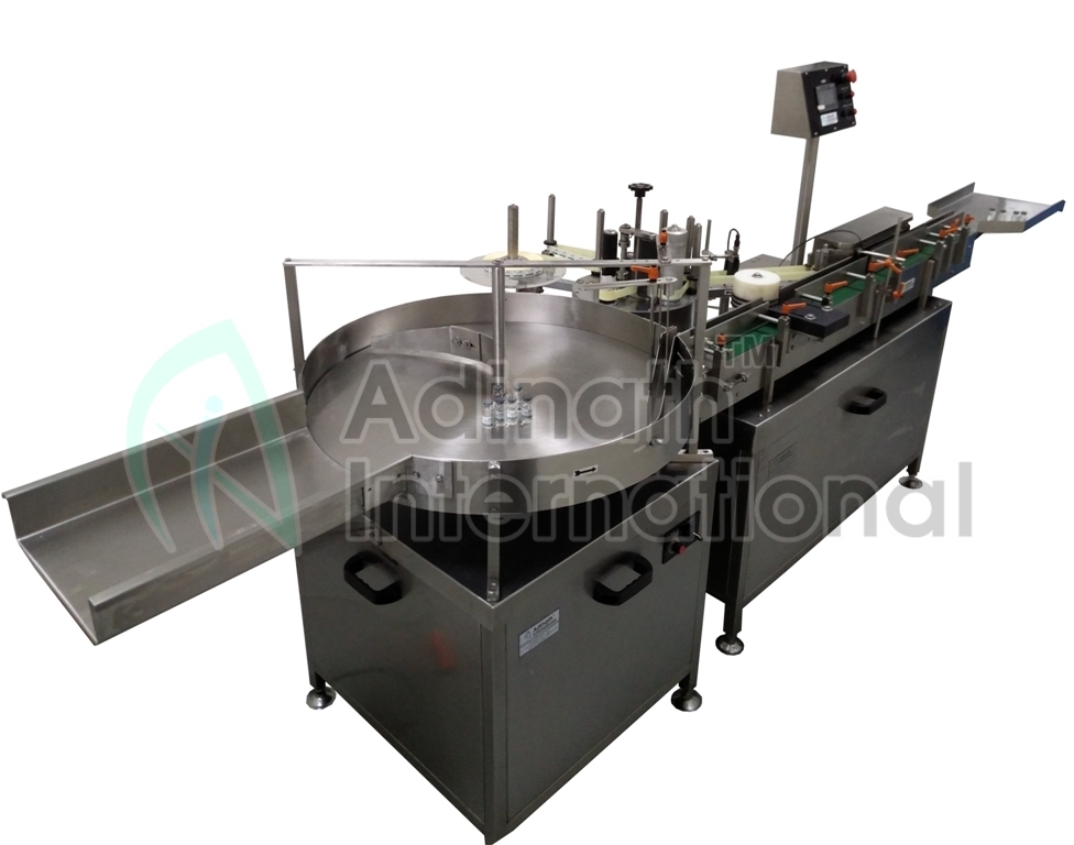 Bottle Sticker Labeling Machine - Stainless Steel, 2050x1250x1650mm | High Speed Up To 100 Containers/minute, Automatic Operation, Lcd Display, Programmable Mmi Unit