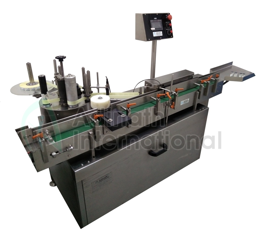Bottle Sticker Labeling Machine - Stainless Steel, 2050x1250x1650mm | High Speed Up To 100 Containers/minute, Automatic Operation, Lcd Display, Programmable Mmi Unit