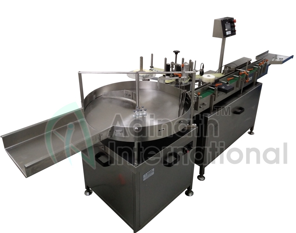 Bottle Sticker Labeling Machine - Stainless Steel, 2050x1250x1650mm | High Speed Up To 100 Containers/minute, Automatic Operation, Lcd Display, Programmable Mmi Unit