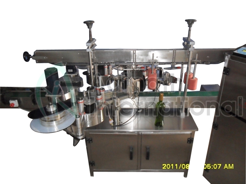 Silver Automatic Vial Sticker Labeling Machine