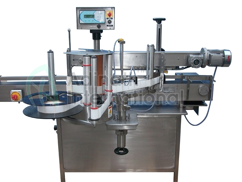 Ampoule Sticker Labeler Machine - Mild Steel, 2000x1700x1500 Mm, Silver Color | Automatic System, Electric Power Source, Human Machine Interface, 1-year Warranty