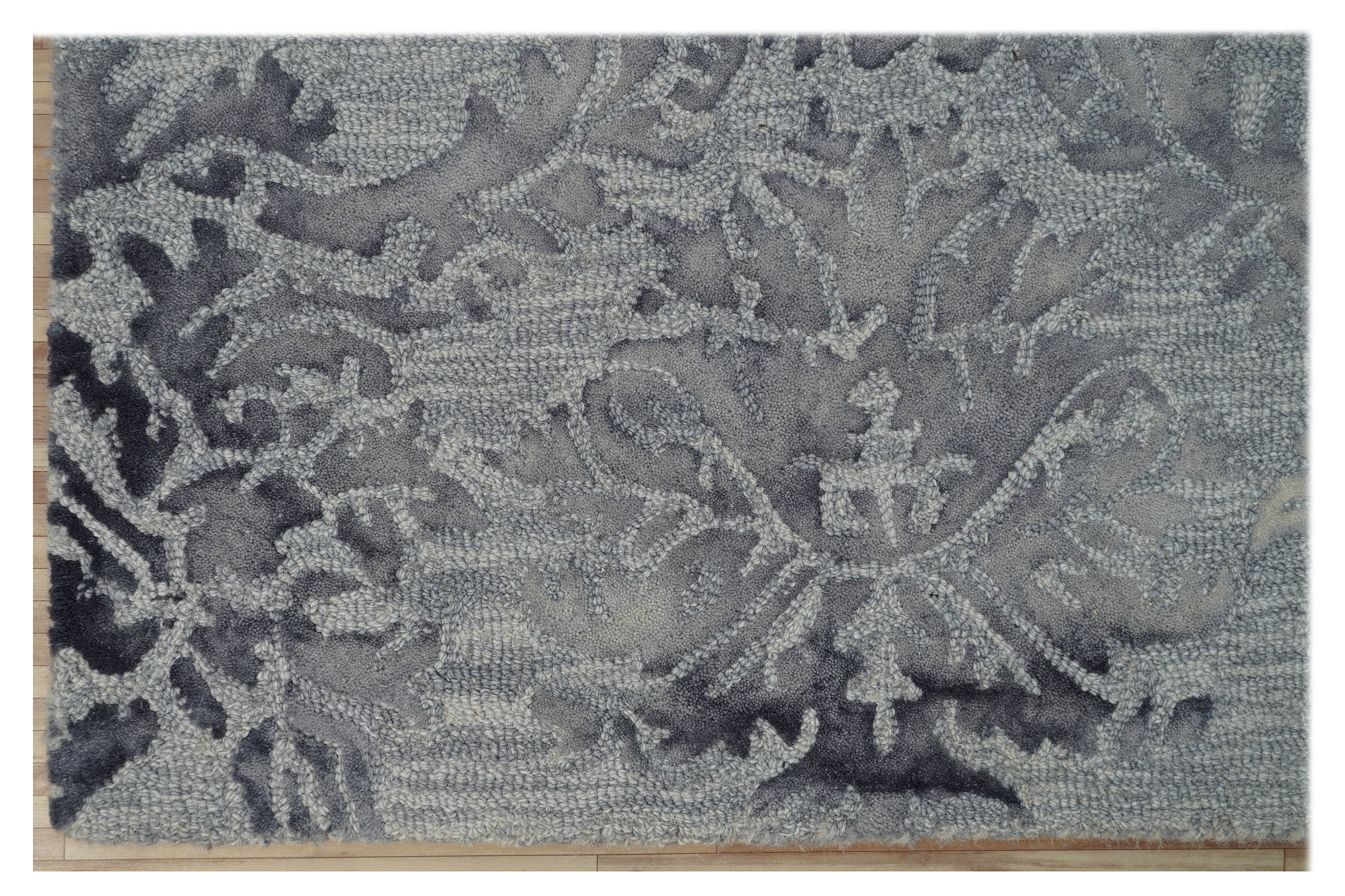 Hand Tufted Woolen Carpets - Wool Material, Rectangle Shape, 12-14mm Thickness | Loop Pile Design, Non-slip, Easy To Clean, Modern Style