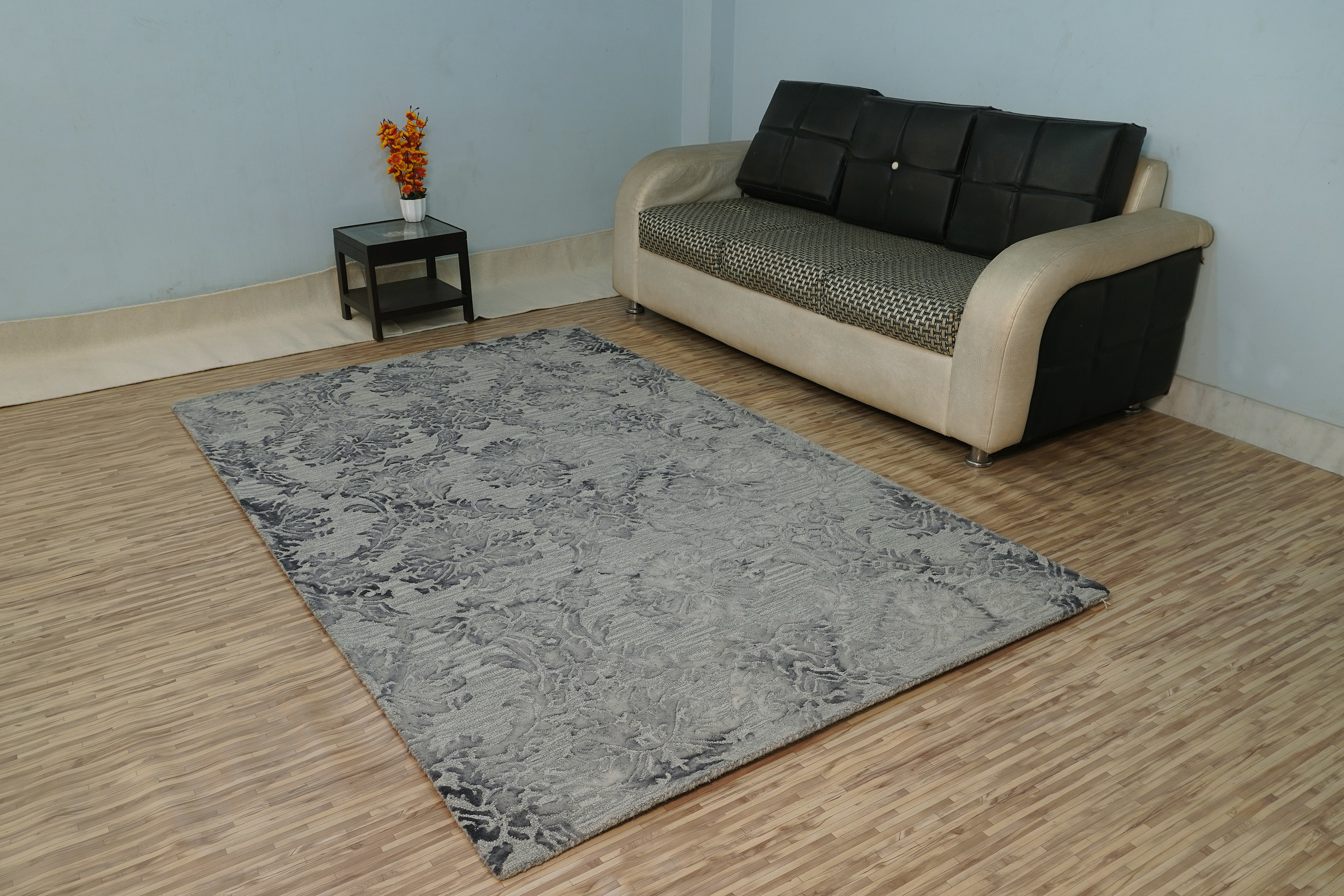 Hand Tufted Woolen Carpets - Wool Material, Rectangle Shape, 12-14mm Thickness | Loop Pile Design, Non-slip, Easy To Clean, Modern Style