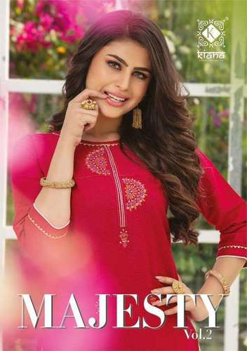 Multi Color Kiana Majesty Vol 2 Viscose Kurti With Sharara Skirt Pant And Plazzo Catalog
