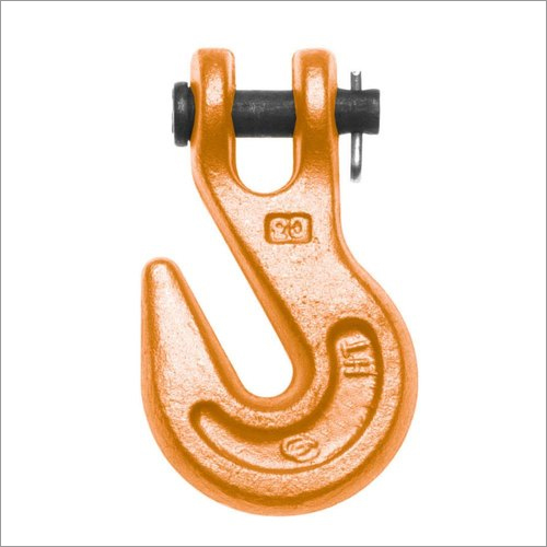Industrial Clevis Hook - Forged Steel, 1 Tonne Capacity, Black, Zinc Finished | Eco-Friendly Design for Automobile and Industrial Use