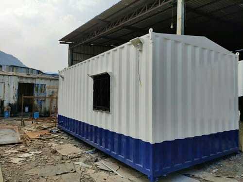 Blue-White Luxury Portable Cabin