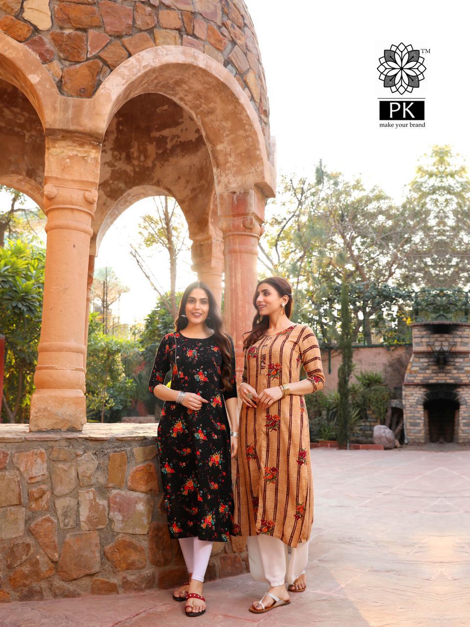 Liva Vol 3 Rayon Printed Kurtis - Heavy Rayon Fabric, Sizes S(36) To 4xl(48) | Casual, Formal & Daily Wear, Quick Dry, Customized Logo, 3-4th Sleeve