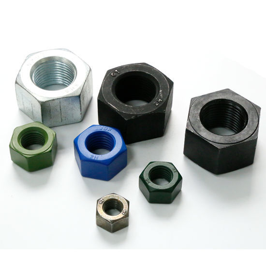 Hex Nuts - Mild Steel, M12 To M56, Silver Color, Galvanized Finish, Heavy Duty Grade 4.6, 8.8, 10.9 | Industrial Application, Hex Head Type