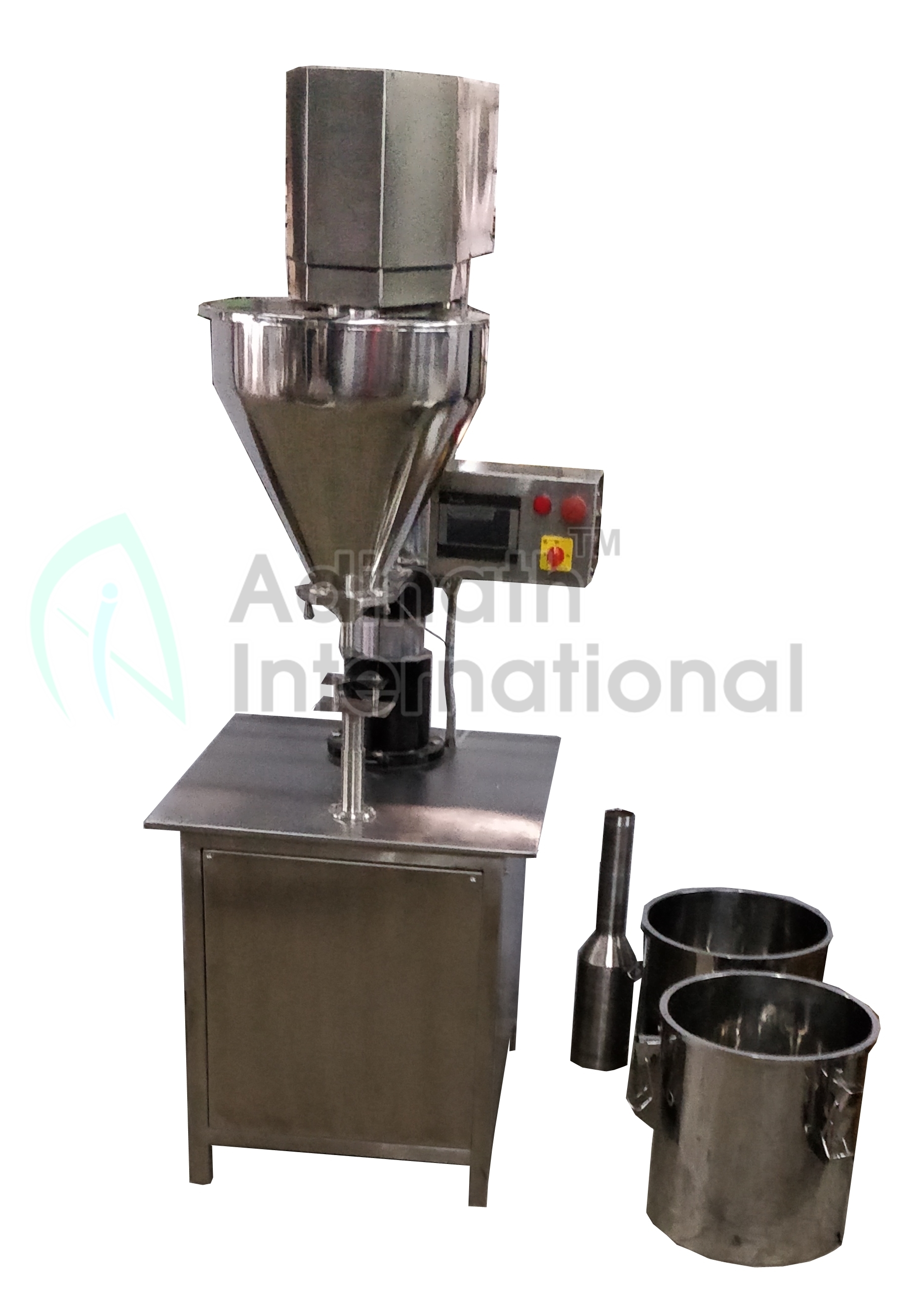 High Speed Auger Powder Filling Machine - Stainless Steel & Mild Steel, 1500mm L X 800mm W X 1500mm H | 40 Containers Per Minute, Automatic Operation, Human Machine Interface, 1 Year Warranty