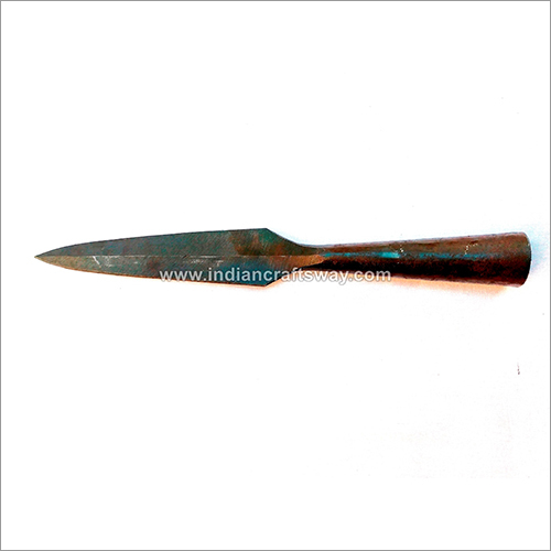 Ss Hand Forged Spear Head Polished - Length: 15.5 Inch (In)