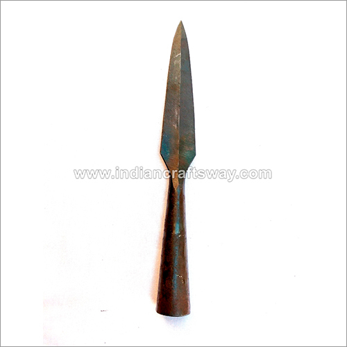 Ss Hand Forged Spear Head Polished - Length: 15.5 Inch (In)
