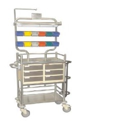 Labcare Export S.S. Crash Cart