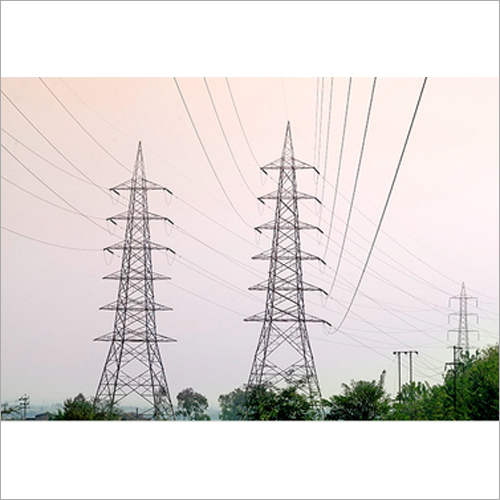 Substation Structures - Steel, Variable Height, Lattice Design | Galvanized Finish, Concrete Foundation, Professional Installation