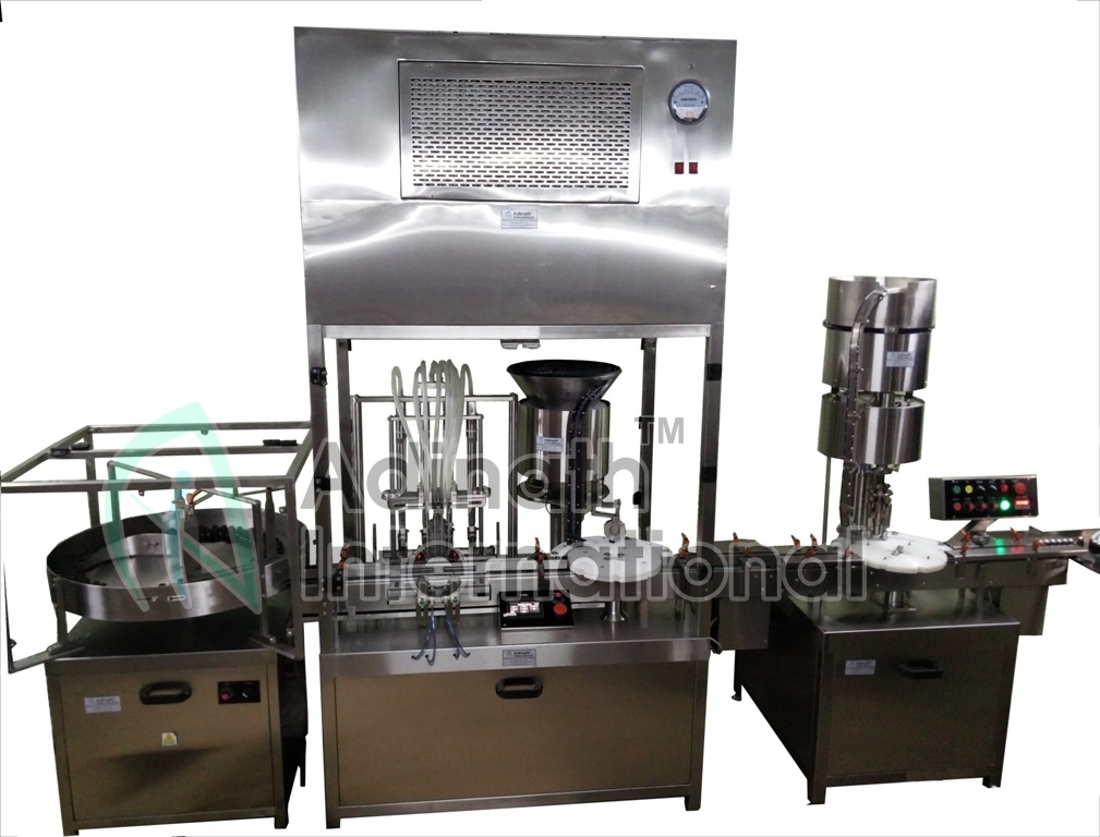 Peristaltic Pump Based Vial Filler - Stainless Steel, 3200x1000x2600mm | 2-4 Filling Heads, 2ml To 250ml Range, 30 To 120 Vials/minute, 1 Year Warranty