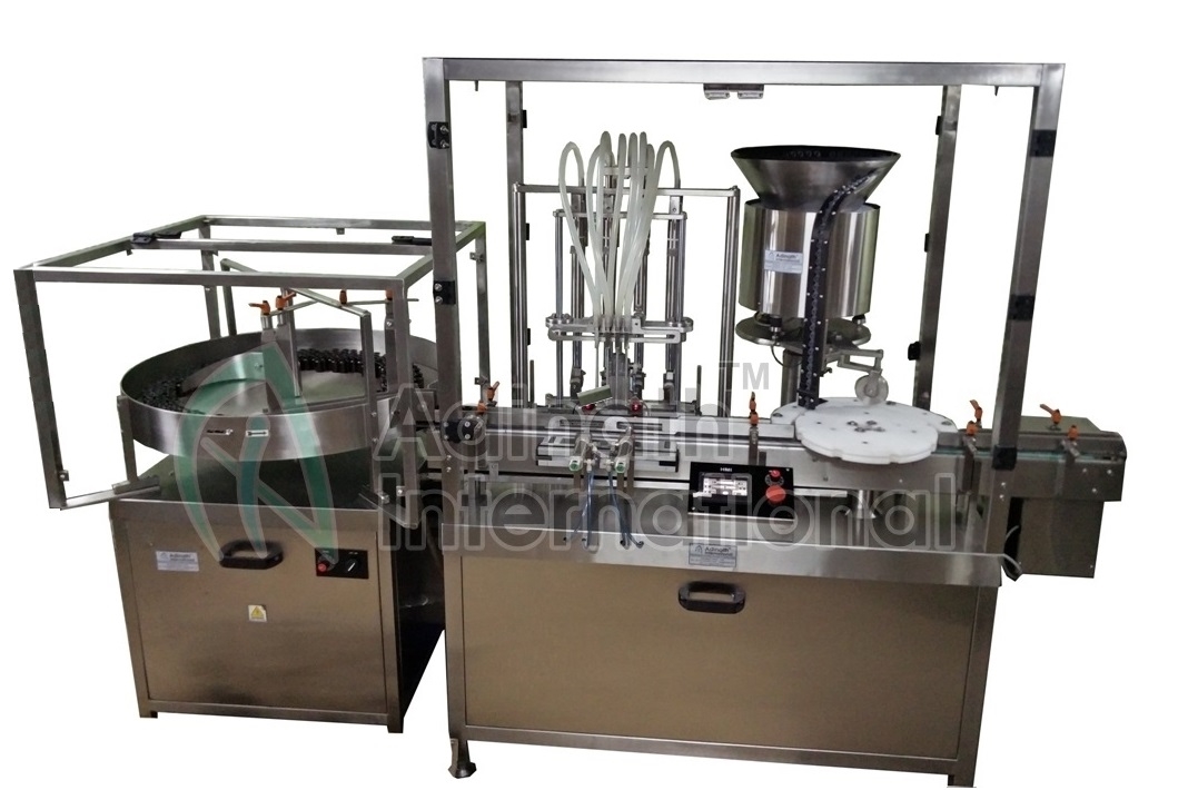 Peristaltic Pump Based Vial Filler - Stainless Steel, 3200x1000x2600mm | 2-4 Filling Heads, 2ml To 250ml Range, 30 To 120 Vials/minute, 1 Year Warranty