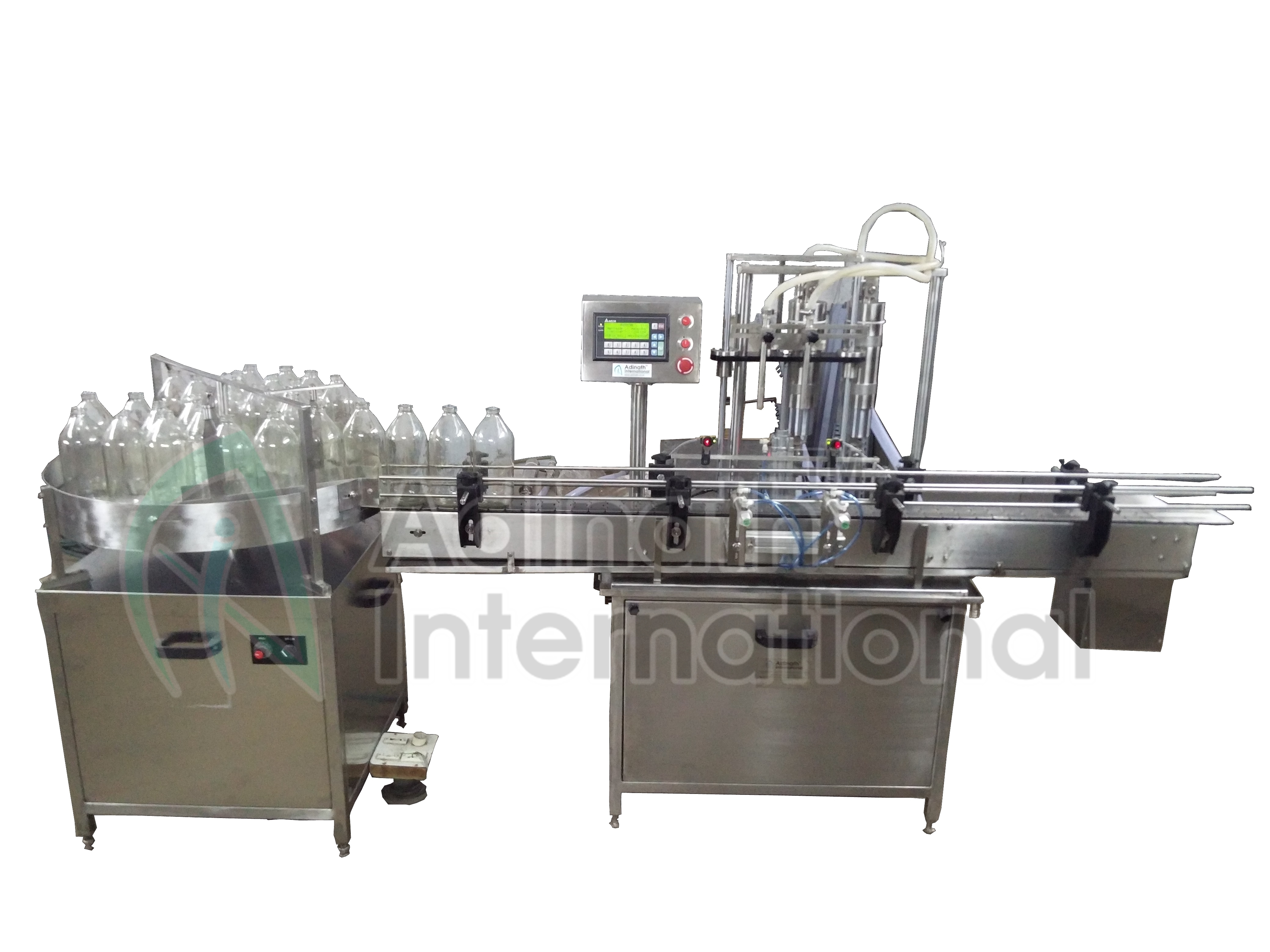 Sliver Bottle Filler And Capper