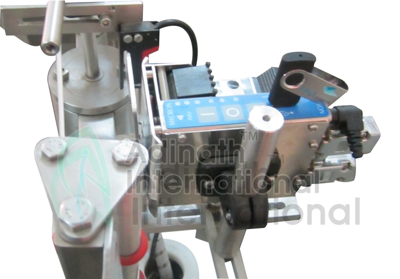 Silver Automatic Ampoule Vial Labeler