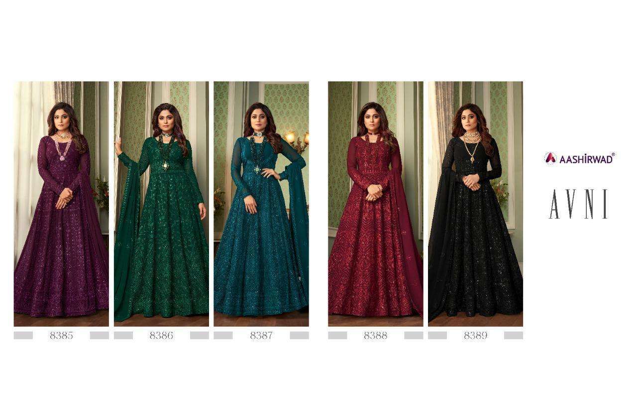 Salwar Kameez - Real Georgette & Dull Santoon, Multi Color Embroidered Design With Full Sleeves For All Seasons