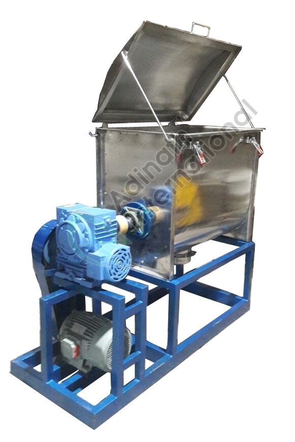 Semi-automatic Horizontal Ribbon Blender Mixer
