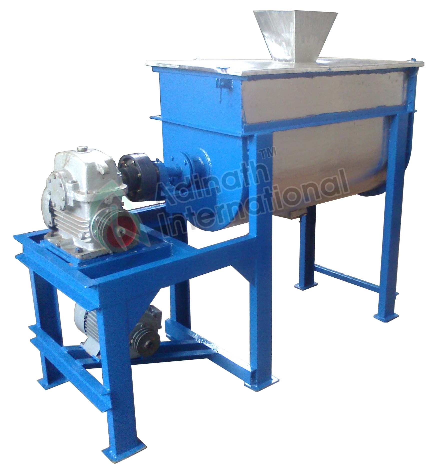 Semi-automatic Horizontal Ribbon Blender Mixer