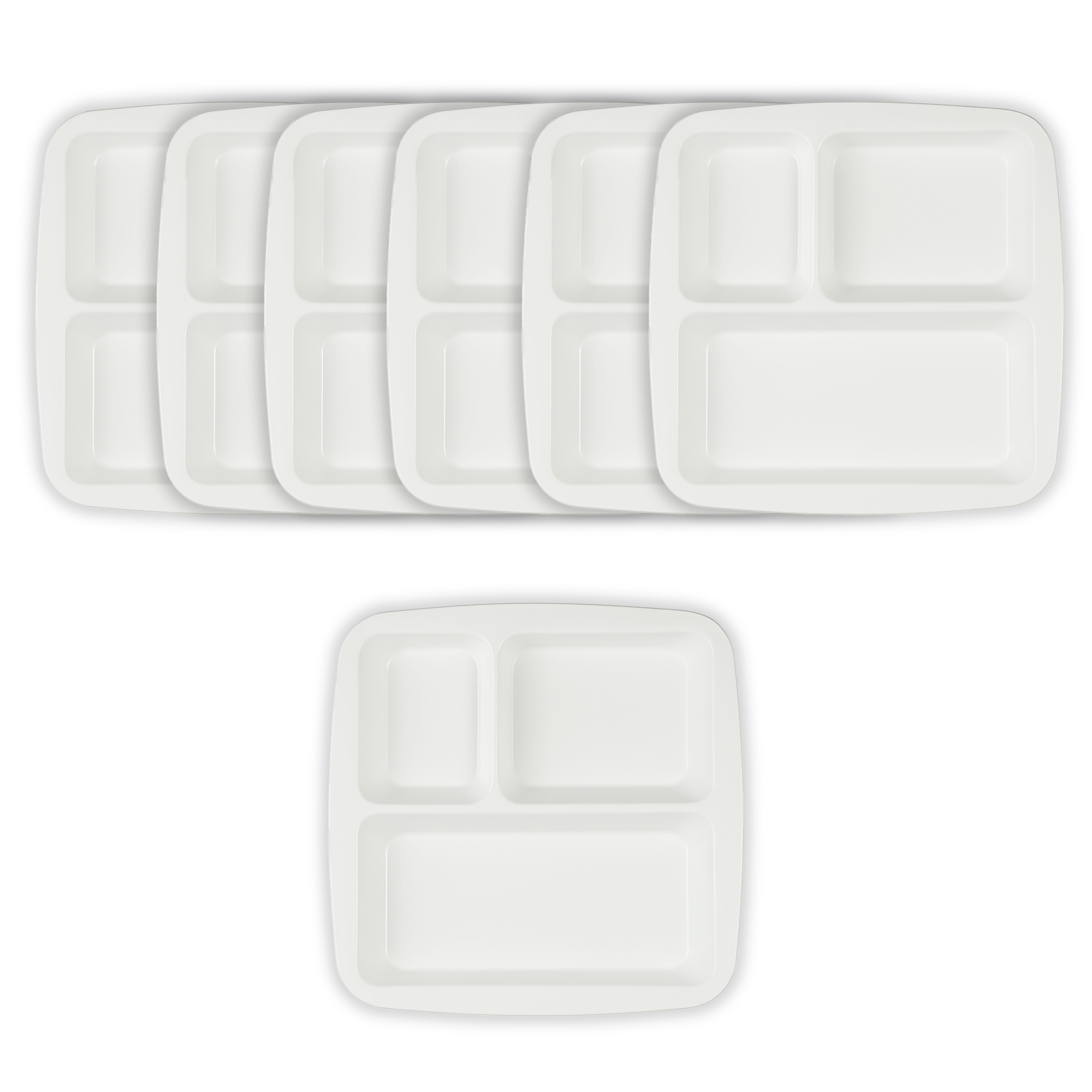 White Partition Plate 3 Racks