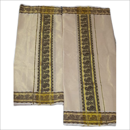 किसी भी रंग का सेतु मुंडू केरला साड़ी