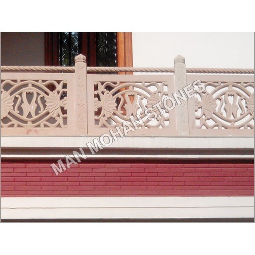Natural Sandstone Jali Railings