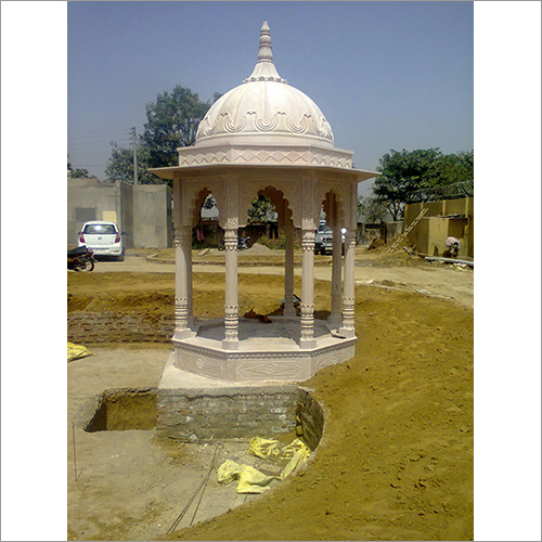 Pink Stone Chhatri 8 Pillars