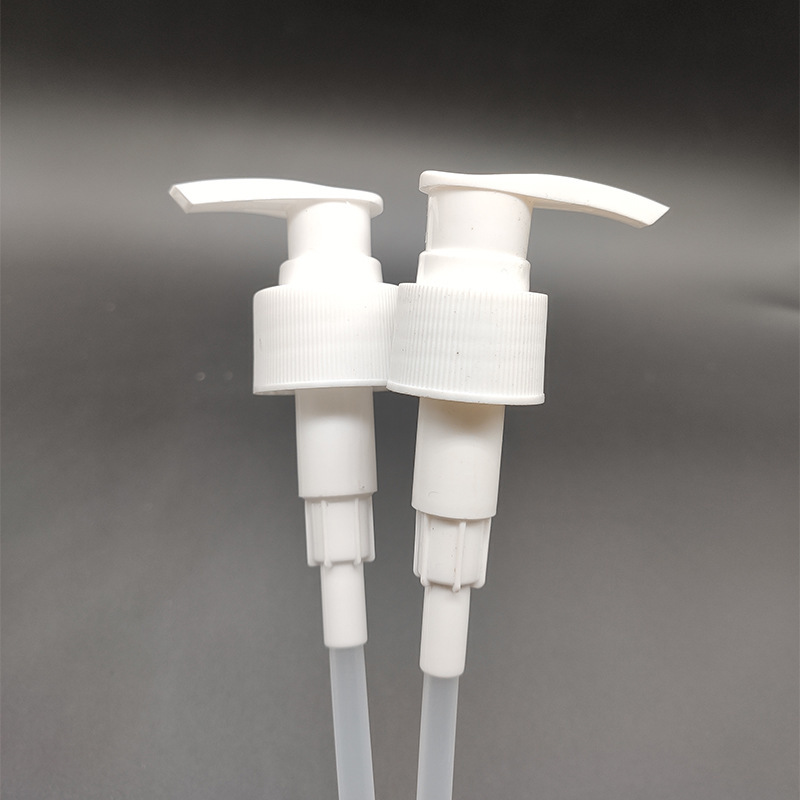 28mm Lotion Pump - Plastic Pressure Pump | White, Round Shape, Rigid Polypropylene, Screw Cap, Size 28/410, Weight 12g