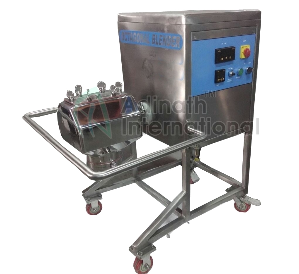 Industrial Octagonal Blender - Stainless Steel 304/316, 10-1500 Ltr Capacity | Semi-automatic, Electric Drive, Hmi Control System, Mirror Polished