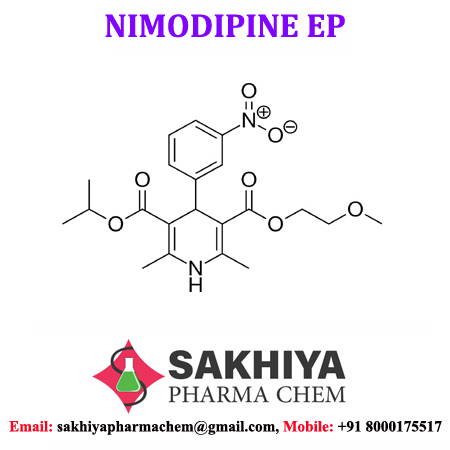 Nimodipine - White Crystalline Powder, 98%-102% Purity | Cardiovascular Agent, Fruity Smell, Bitter Taste, Medicine Grade
