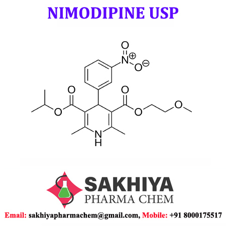 Nimodipine - White Crystalline Powder, 98%-102% Purity | Cardiovascular Agent, Fruity Smell, Bitter Taste, Medicine Grade
