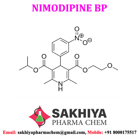 Nimodipine - White Crystalline Powder, 98%-102% Purity | Cardiovascular Agent, Fruity Smell, Bitter Taste, Medicine Grade