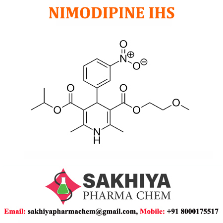 Nimodipine - White Crystalline Powder, 98%-102% Purity | Cardiovascular Agent, Fruity Smell, Bitter Taste, Medicine Grade
