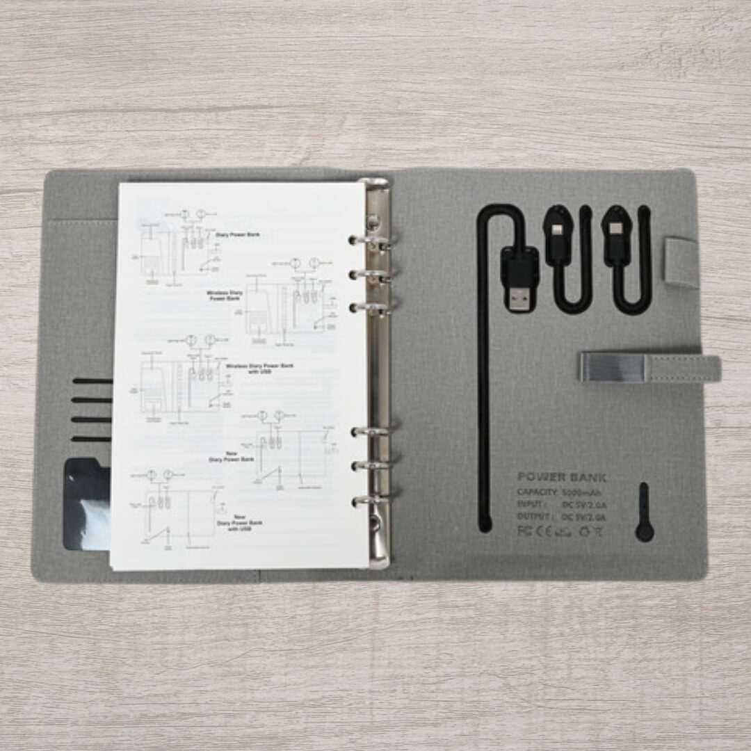 Jute Diary Power Bank 5000mah