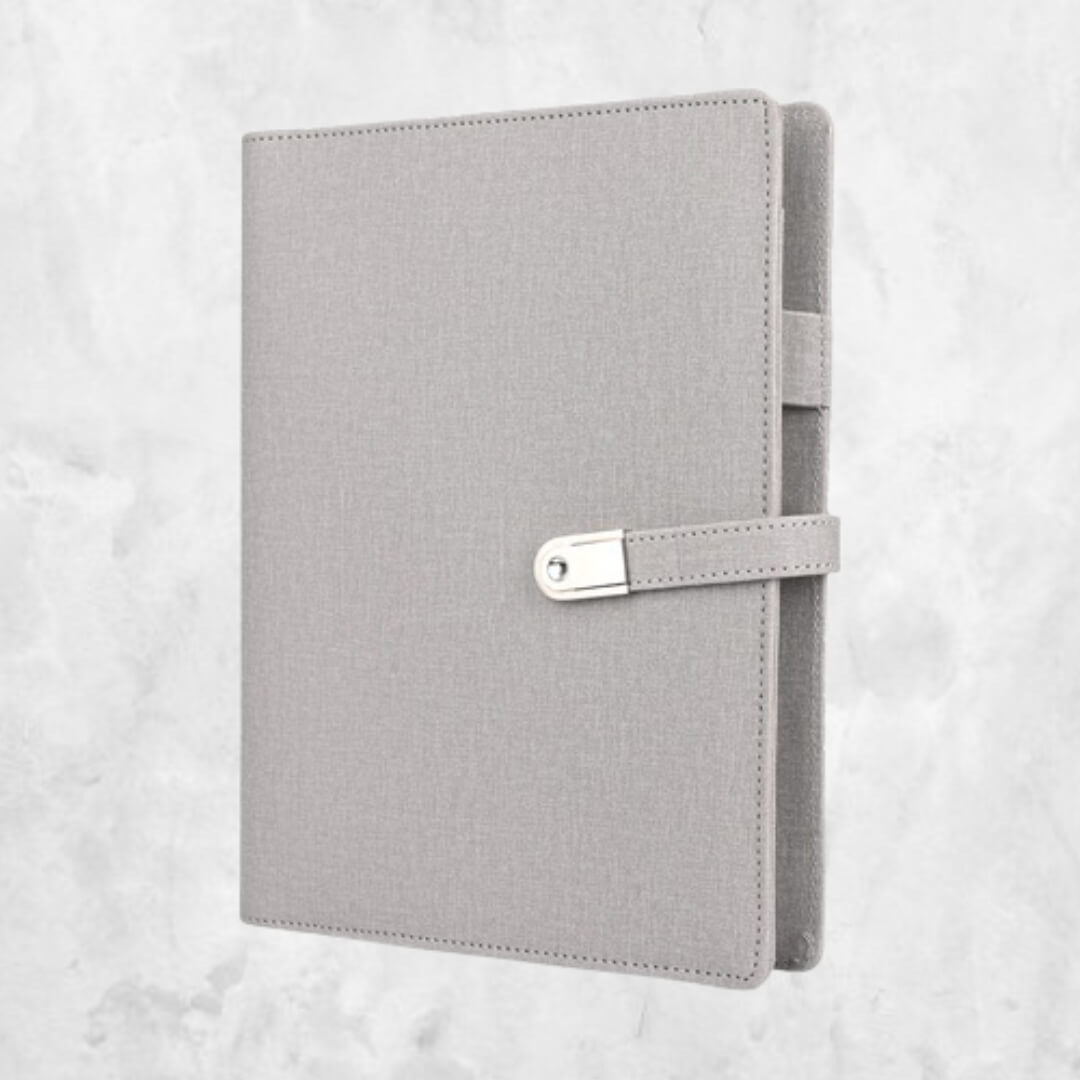 Jute Diary Power Bank 5000mah With 16 Gb Usb Pendrive
