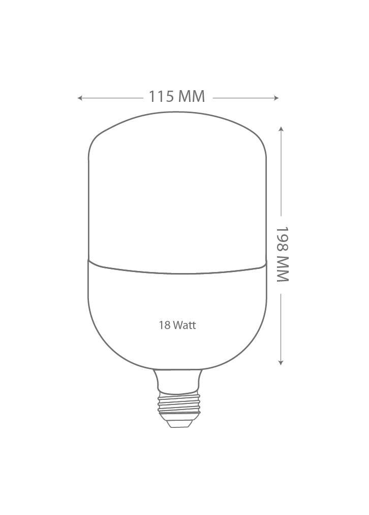 White Led Bulb 18w