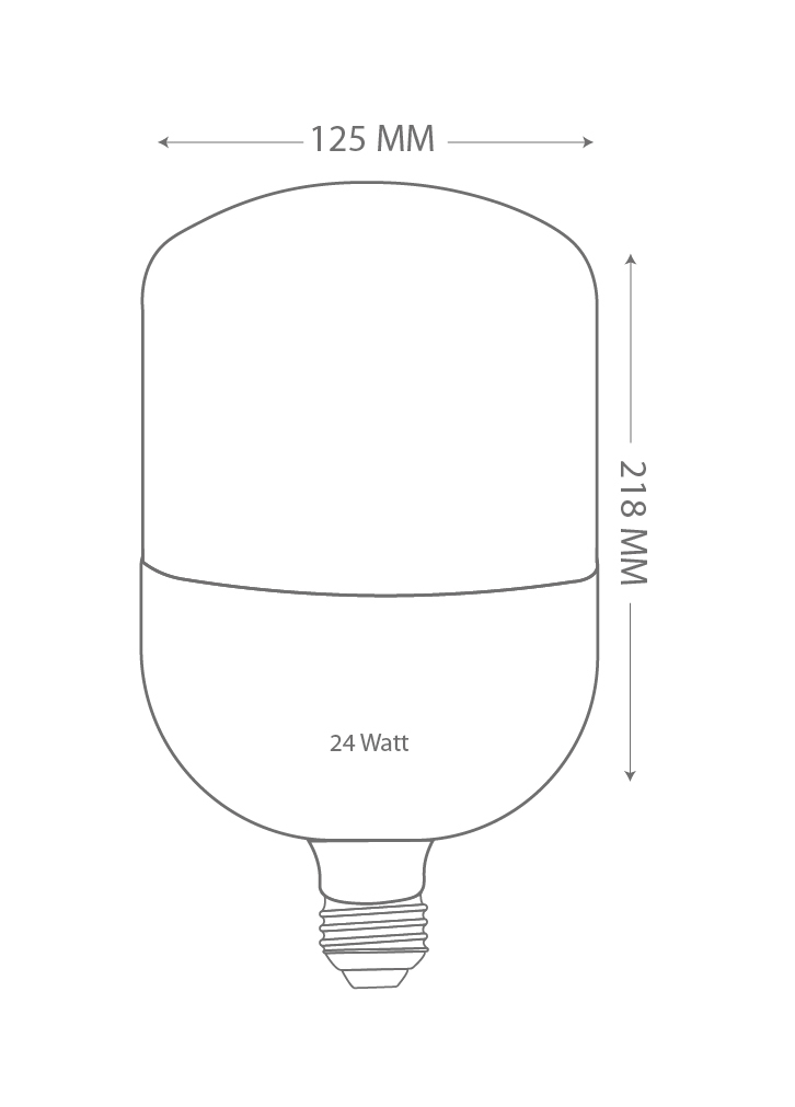 White Led Bulb 24w