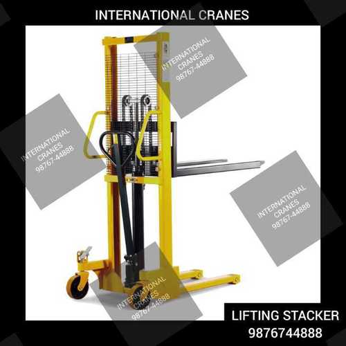 Manual Hydraulic Stacker - Steel, 1000kg Load Capacity | 1600mm Lifting Height, 1150mm Fork Length, Durable Design