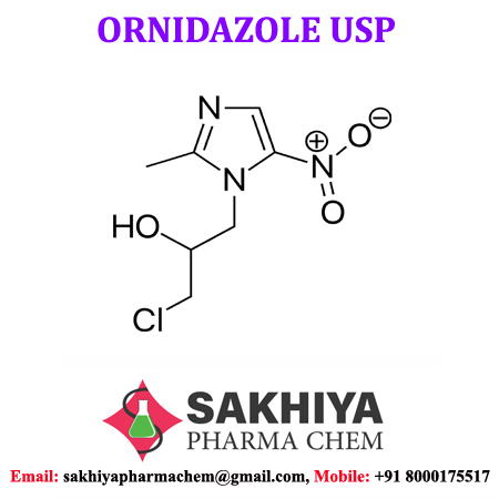 Ornidazole - White Crystalline Powder, 98% To 102% Purity, Antibiotic & Antimicrobial Agent For Protozoan Infections